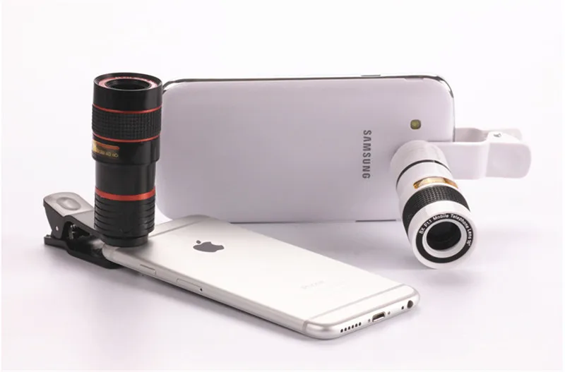 
2020 New Smart Phones Telephoto Lens Zoom Phone Lens 8X Zoom Lens for Mobile Phone iPhone Huawei Android Smartphones 