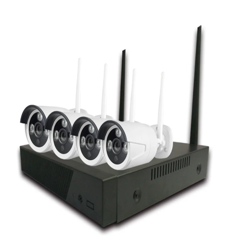 Высококачественный Wi-Fi 4CH 2MP JC 2020 Новый беспроводной комплект видеорегистратора сетевой камеры