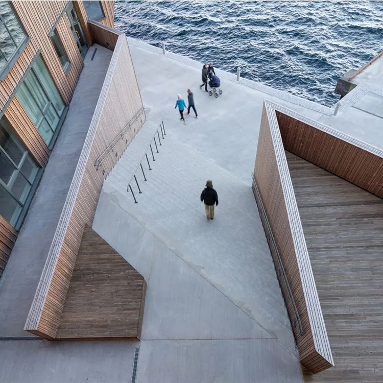 Durable Solid thermowood Boards Decoration For Outdoor Floor