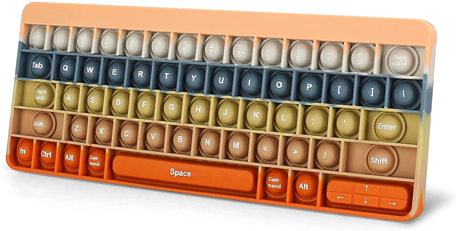 Wholesale Sensory Stress Relief Bubble Pop Keyboard Fidget Toy For Kids Adult