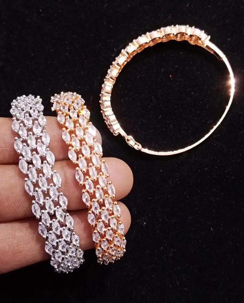 
Hot sale Colorful American Diamond fashion jewelry gold plated colorful zircons women bracelets 