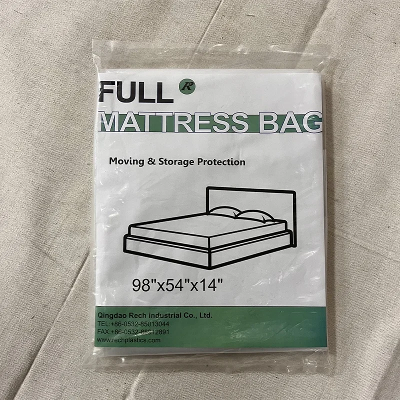 Hot-sale LDPE Mattress Bag Plastic Mattress Protector Cover Mattress Bag For Moving and Storage