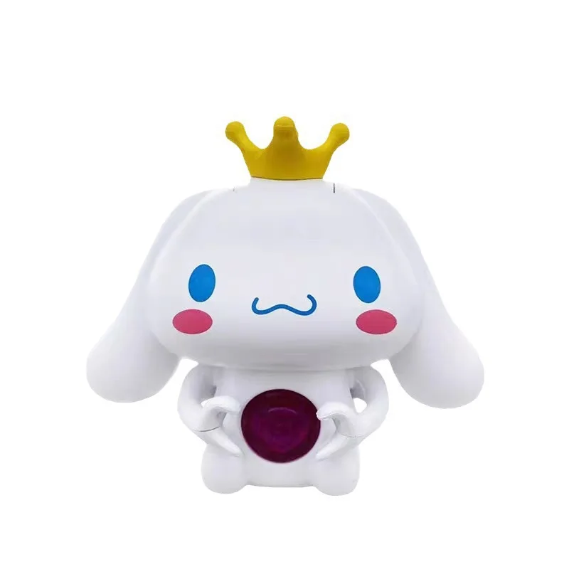 Wholesale Anime San-rio BabyCinnamoroll Kuro-mi Figure Doll Model Can Sound Talk I love you Light Toys Valentine Gift for Girl