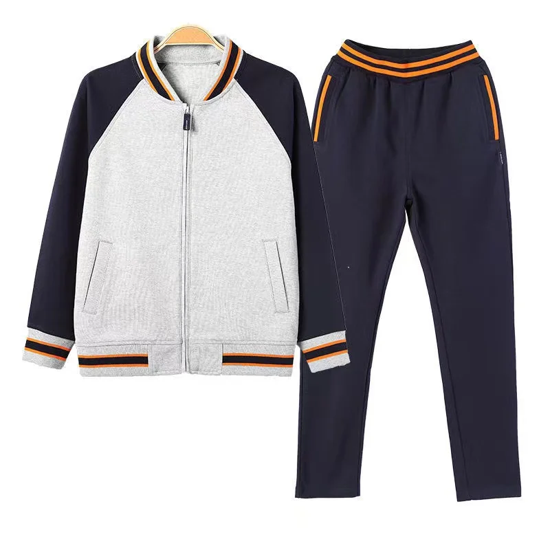 Wholesale Fall Cotton Boys Suit Clothes Long Jersey Set Sweat Shirt and Pant Set 2pic Boy and Girl Clothing Set Sport Kids Wear