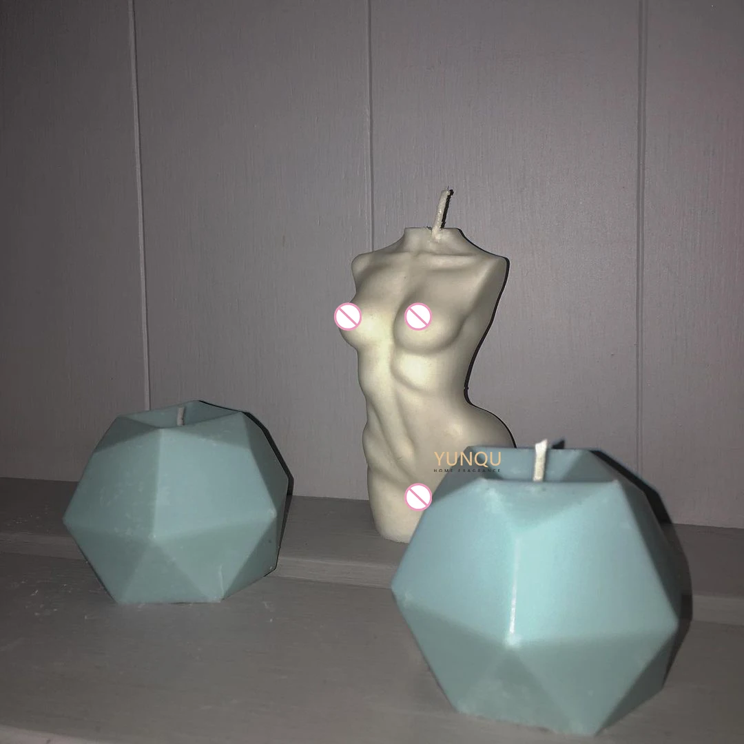 
New Arrivals Handmade 3D Soy Scented Shaped Knot candle bubble candle body candle 