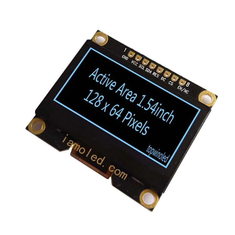 1,54 '1,54 дюйма 1,54 128x64 пикселей синий цветной oled дисплей модуль ssd1309 TW28640154C01 SPI + I2C интерфейс внутри
