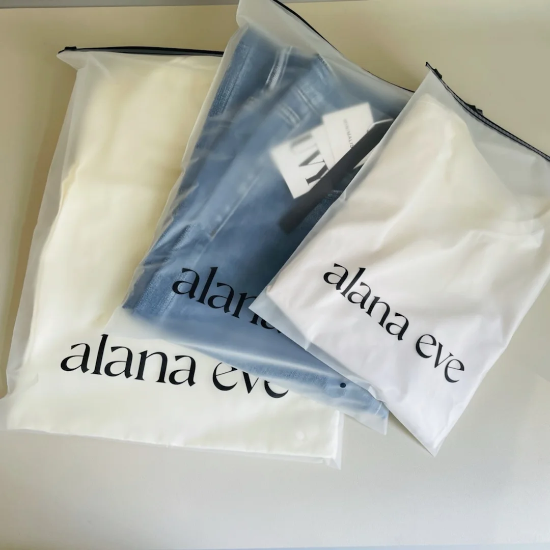 Wholesale Custom printing Zip Lock Waterproof Zipper Eva Frosted Matte Plastic Packing Self Sealing Clothing Packaging Bag