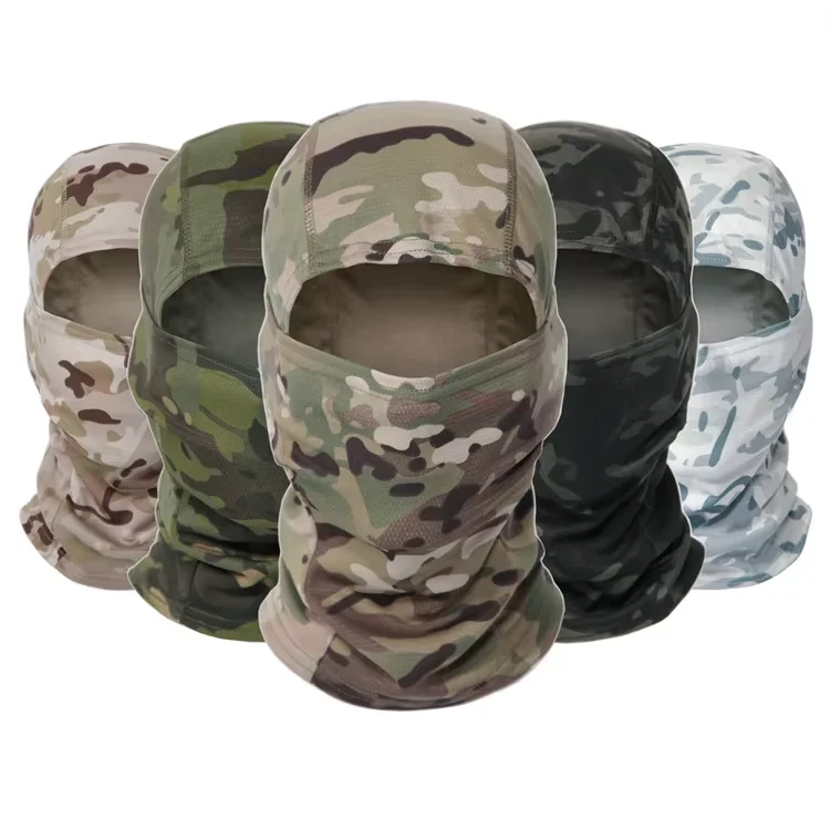 2024 Ski bike full face cover Winter neck warmer head bike windproof bandana scarf Camo hunting tactics Balaclava