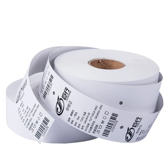 Juxing 40*70*500pcs Coated Paper Shoes Jeans Garment Bags Elastic Cord String Swing Clothing Price Hang tags