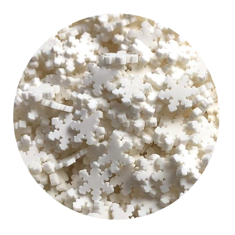 1KG Hengxin  Polymer Clay Snow Flakes Sprinkles for Slime and Any DIY Project