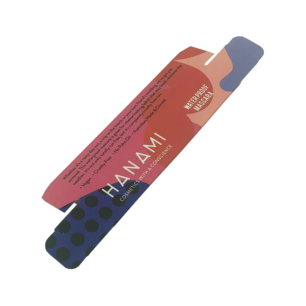 Custom printed gift paper lip gloss boxes packaging