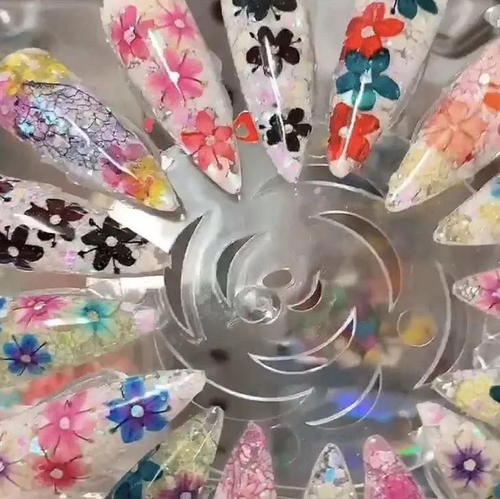 Hot sale new nail dried flowers nature pressed dried flowers for nail art dry flower nails