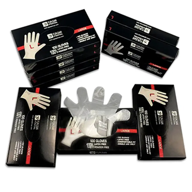 
Party Restaurant Kitchen Transparent CPE Food Grade Plastic Disposable Clear Gloves 