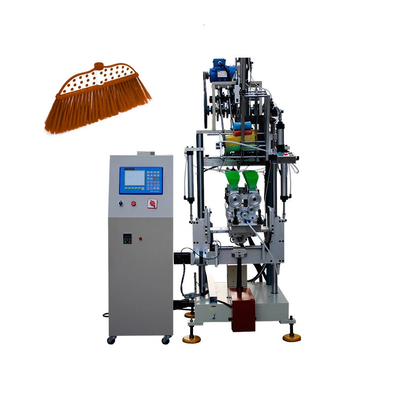 Hot Selling Automatic Broom Brush Tufting Making Machine Broom Yarn Extruder Broom Drilling And Tufting Machine