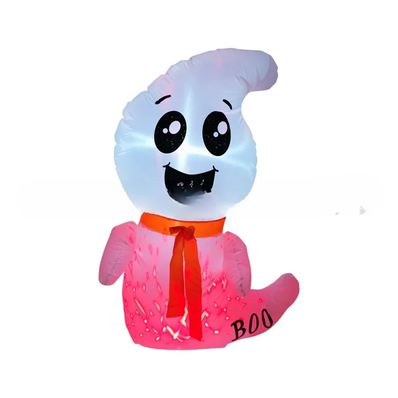 Scary Witch Pumpkin White Ghost Inflatable Halloween Accessories for Outdoor Party Decorations for Christmas Festivities