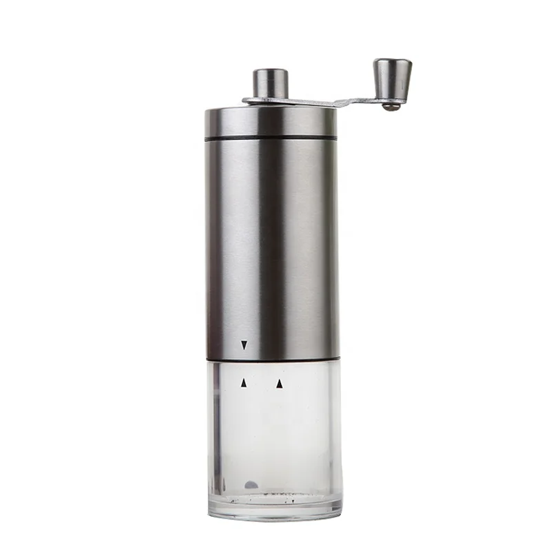 Manual coffee grinder folding handle grinder with wood grain printing
