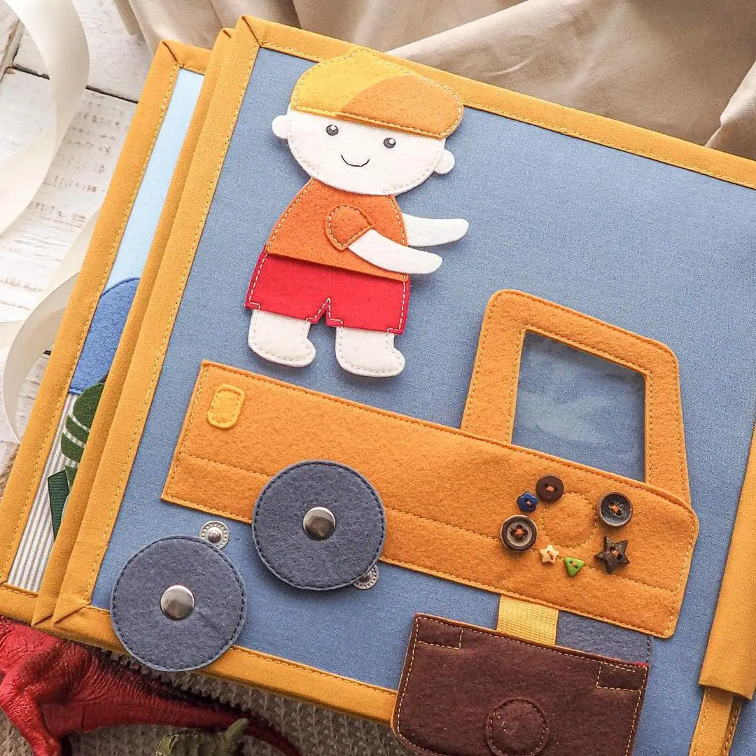 Тихая книга для маленьких Войлок занят Монтессори активности От 1 до 6