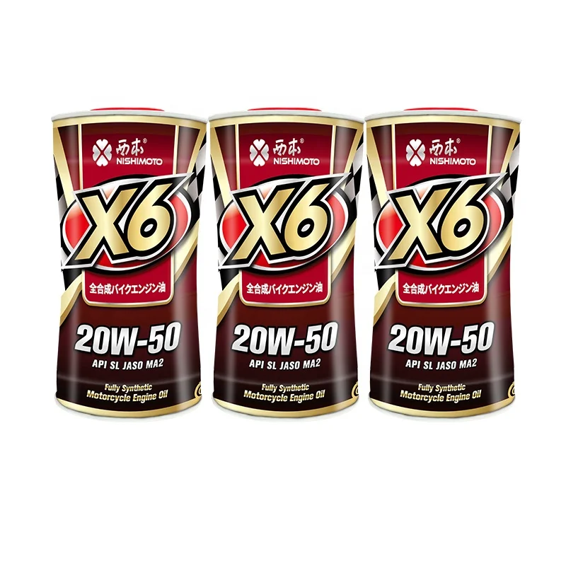 NISHIMOTO Brand OEM Label Ester Fully Synthetic JASO MA2 Large Displacement Motorcycle Engine Oil SL 20W50