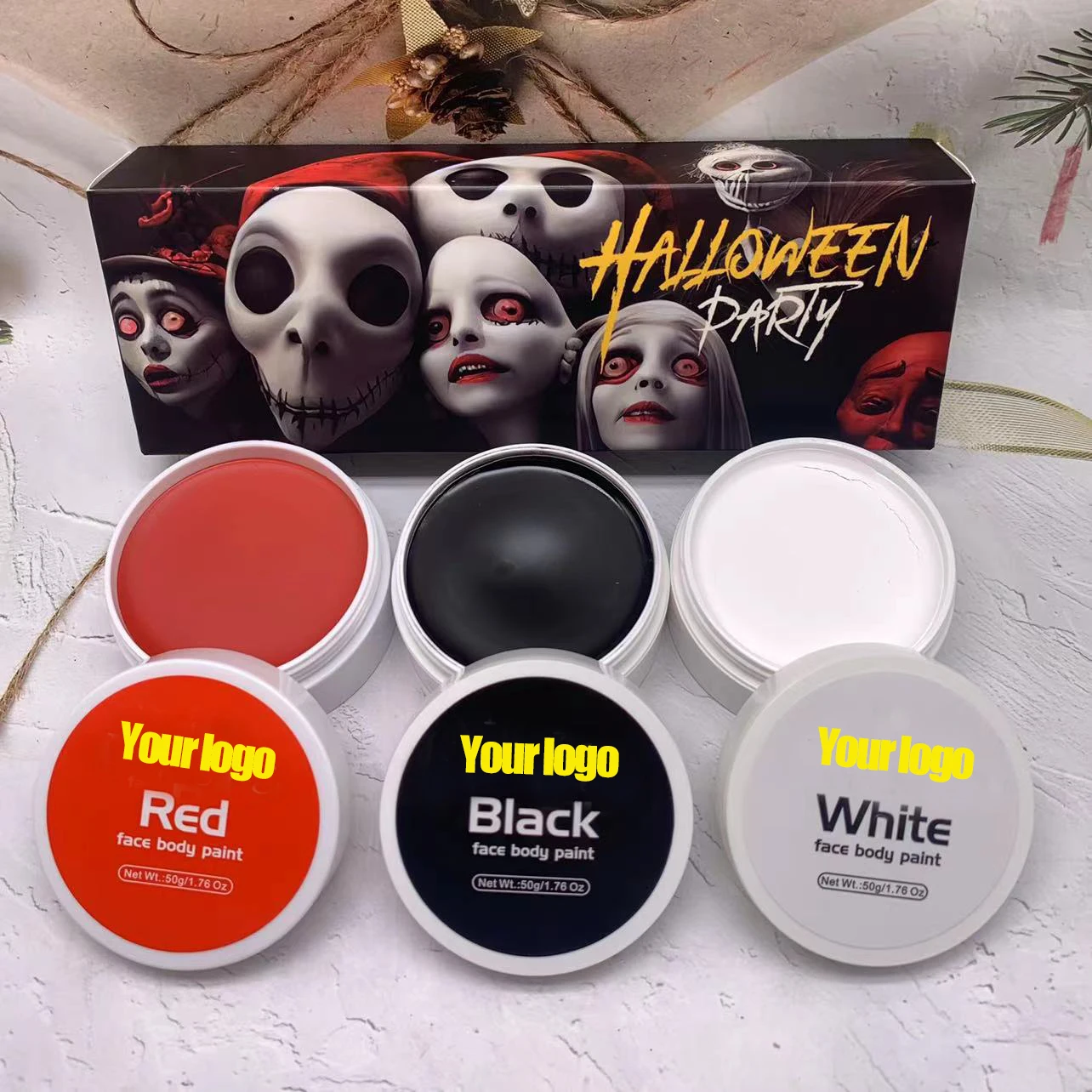 Oil Face Paint Paint 12 Colors Art Halloween Party Fancy Dress Party Fancy Makeup Body Oil Paint Makeup