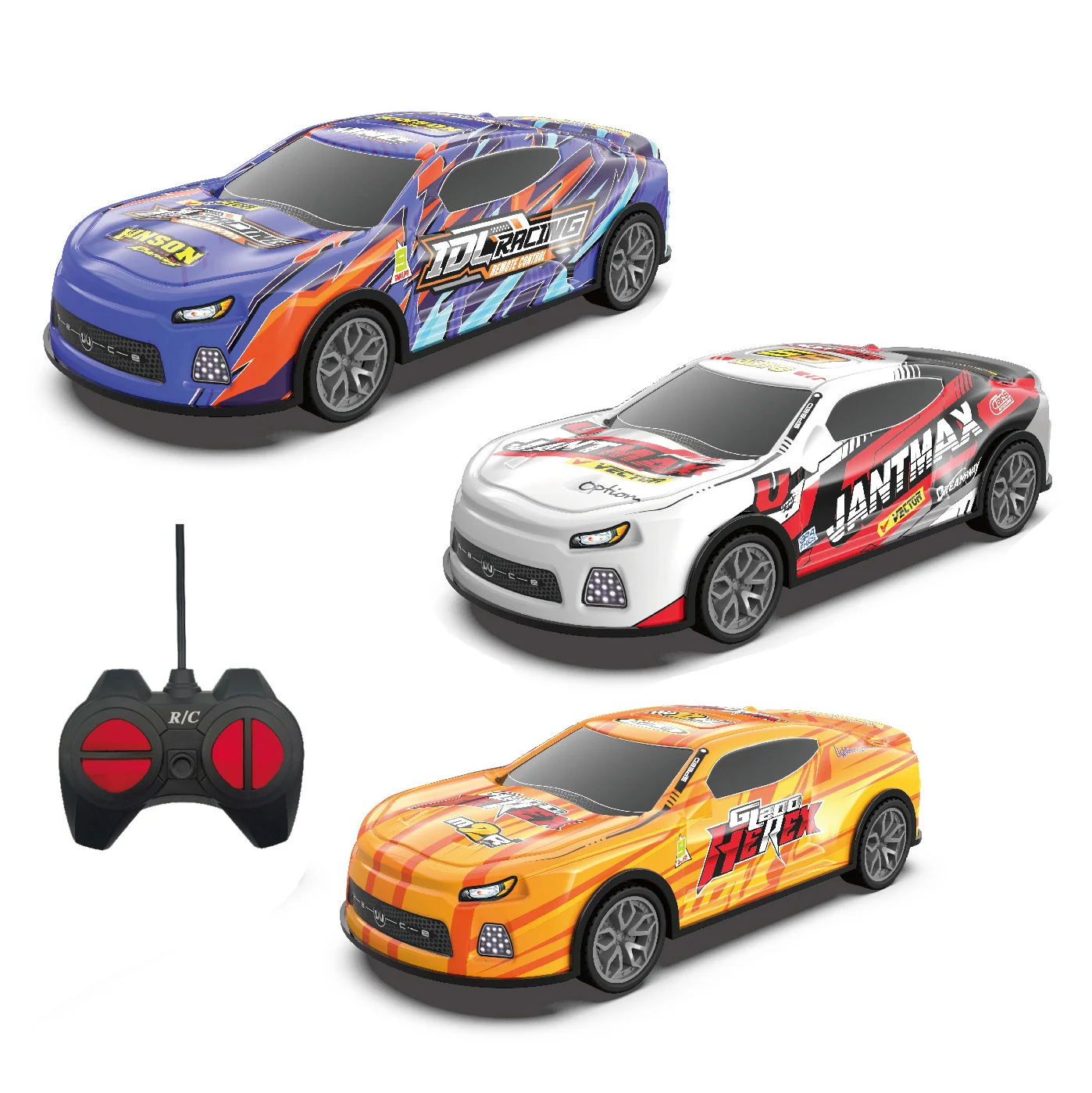 2024 Boys New Cool 1:24 Alloy Remote Control Car Toy 4-channel Graffiti Remote Control Car Toy