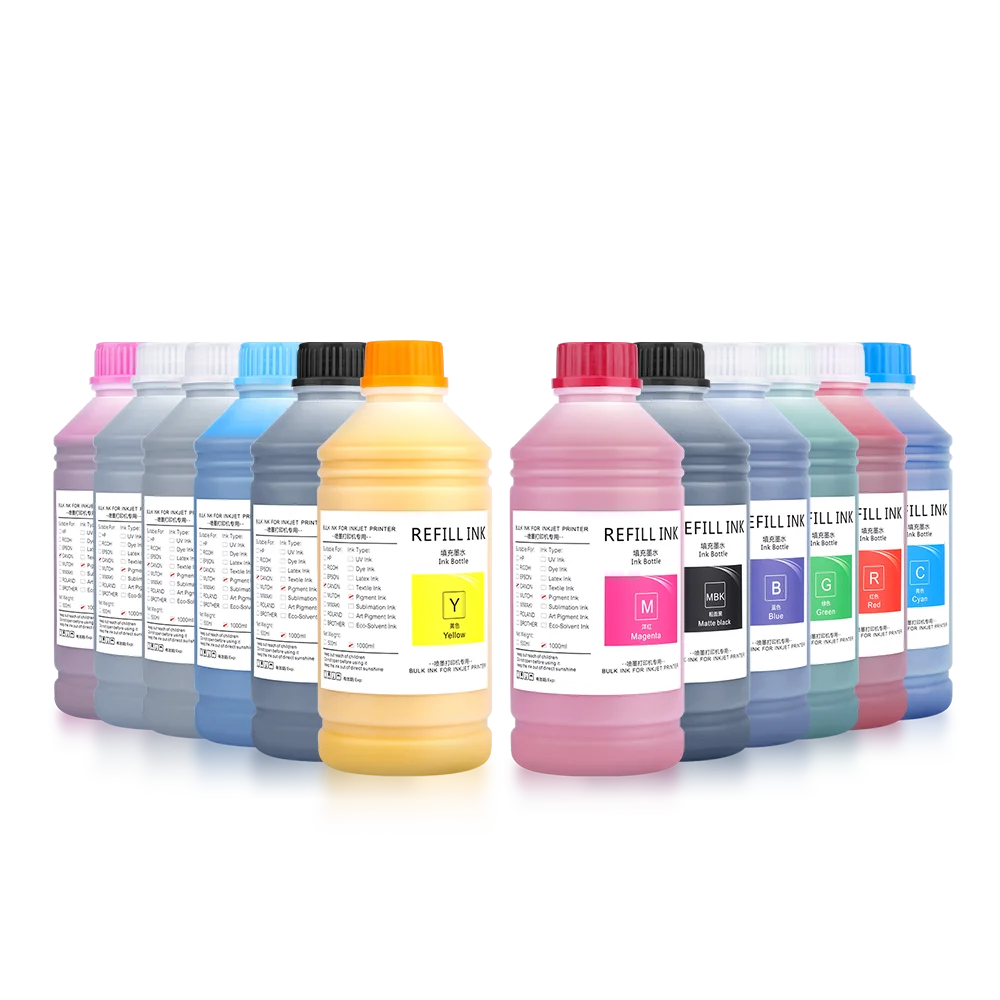 Ocbestjet For Canon PFI 1700 1000ML Mid-range Economical Pigment Ink For Canon Pro 2100 6100 1000 4000 6000 Printer