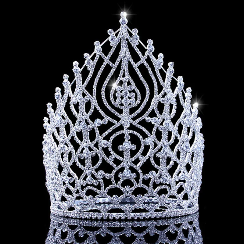 European Bridal Crown 2022 Birthday rhinestone Beauty pageant Crown Head luxury beauty pageant queen crowns