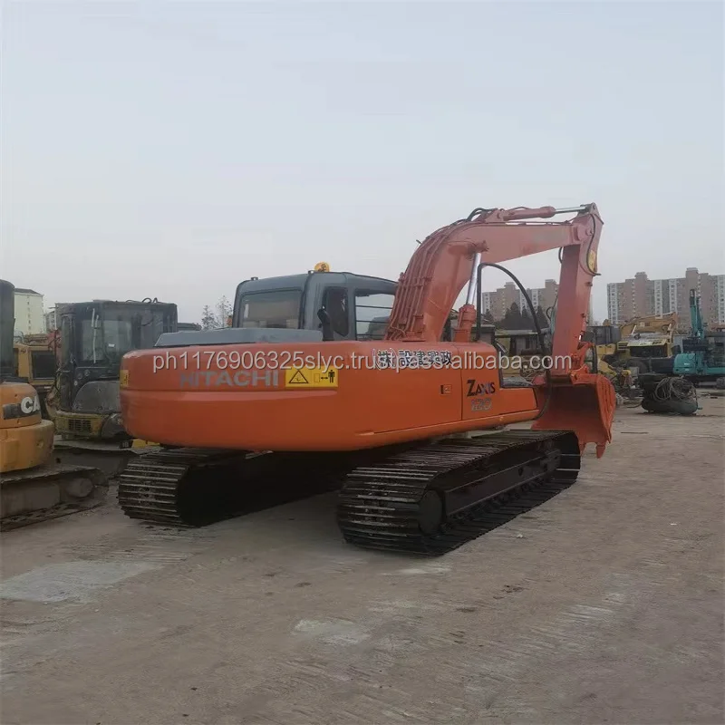 12ton hitachi ex120-5 excavator for sale used ex120 crawler digger machine in working condition ex120 zx120