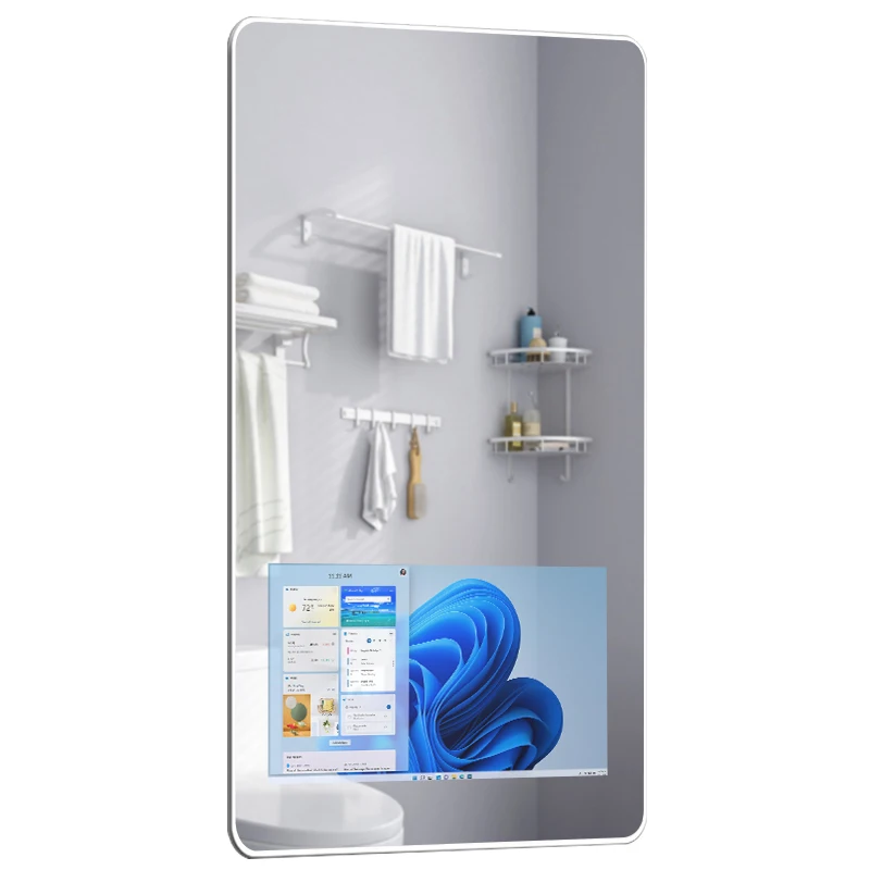 Indoor Interactive Fitness Lcd Mirror For Bathroom Touch Screen Intelligent Wall Mirror Smart Mirror