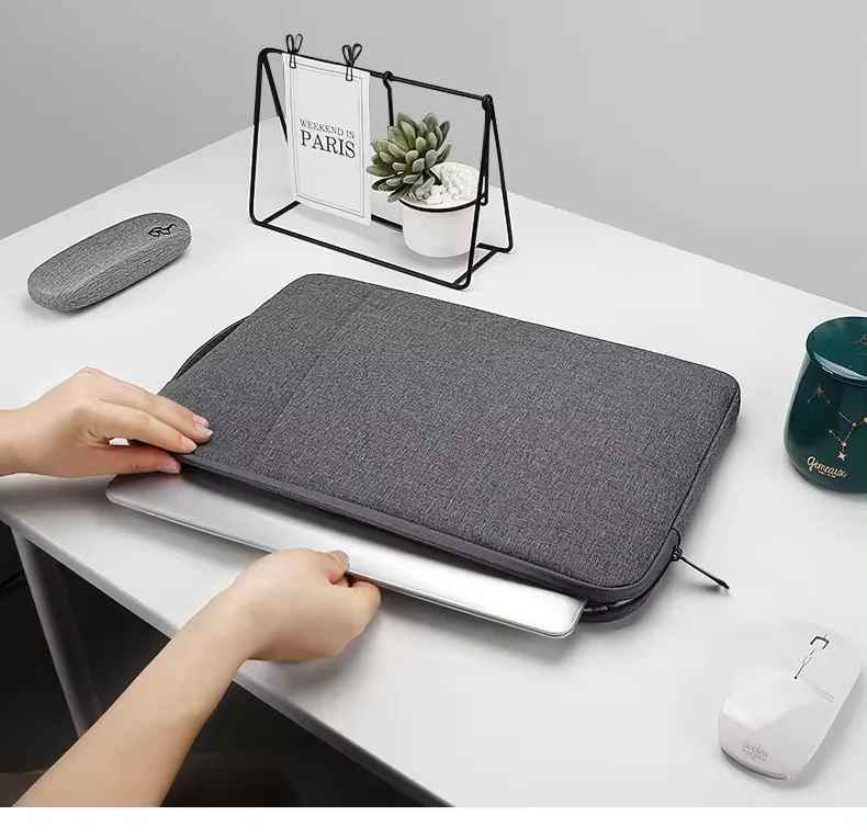 Quick wholesale waterproof velvet fabric 11 13 14 15 15.6 16 17 inch oxford fabric ladies laptop hand sleeve case bags