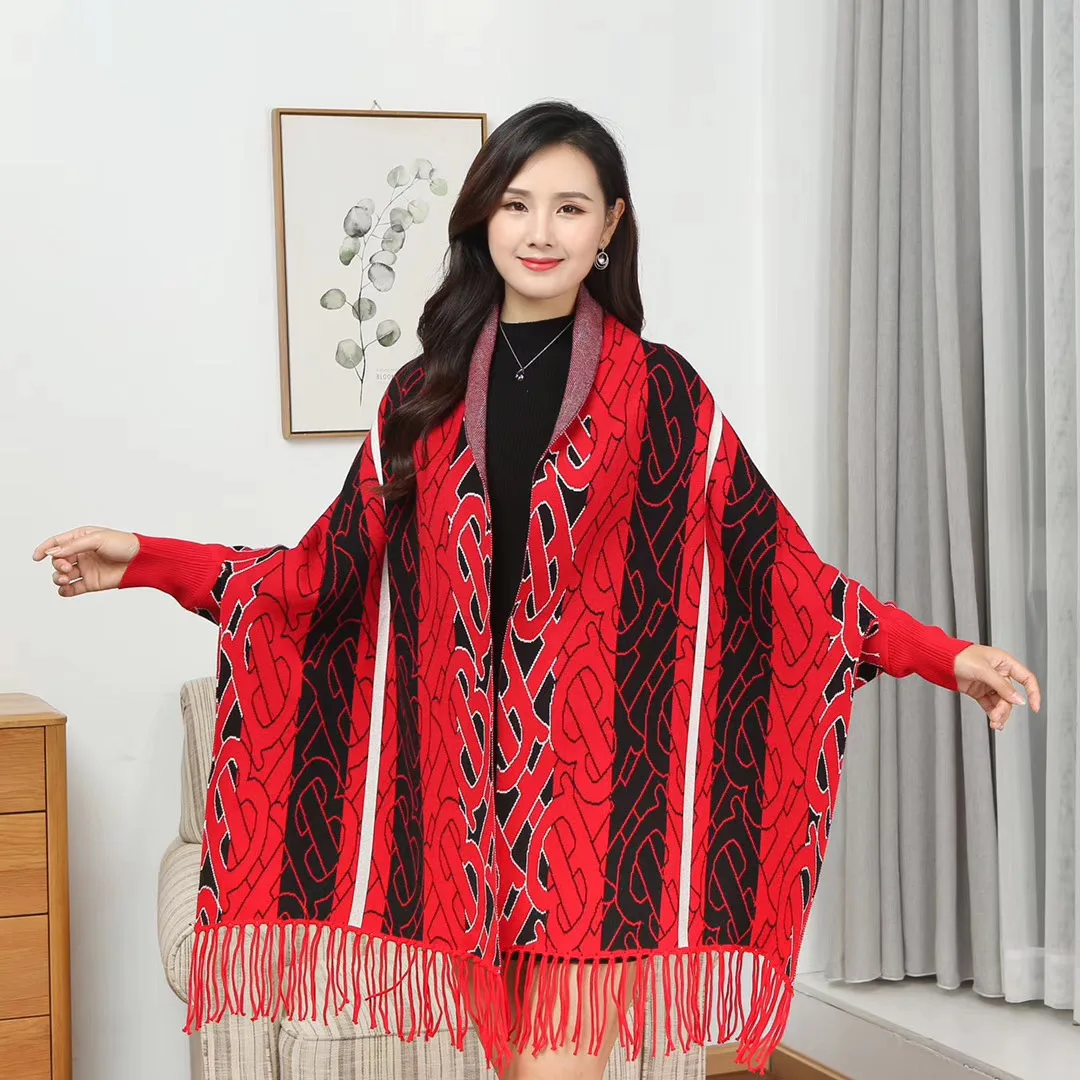 2022 indian brand women embroidered viscose polyester winter velvet shawl with sleeves