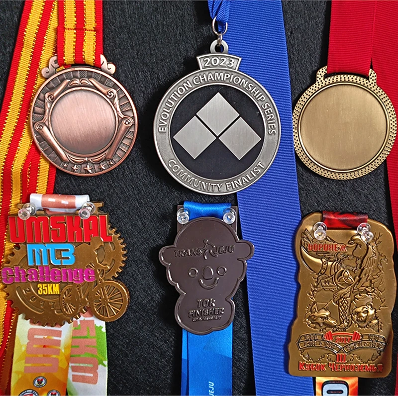 Красивые металлические медали с лазерной гравировкой