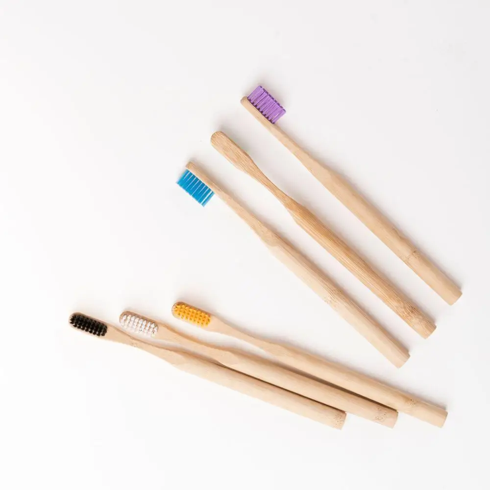 Wholesale biodegrad colored eco natural organic bamboo toothbrush