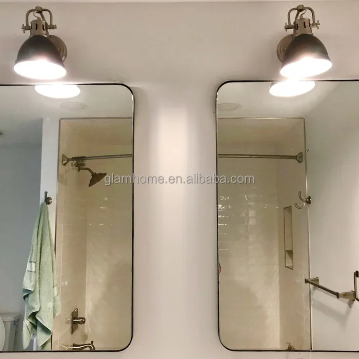 Modern decor mirror home decorative items for living room salon makeup metal frame bathroom vanity mirror