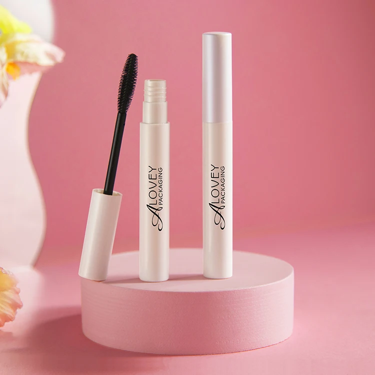 Wholesale High Quality New Design Mascara Tube With Wand White Empty Mascara Bottle With Big Brush
