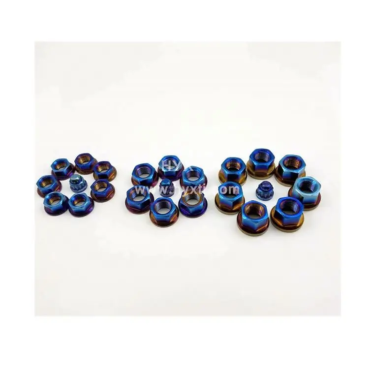 China Wholesale M2-M64 Size Metric Hex Titanium Flange Lug Nut