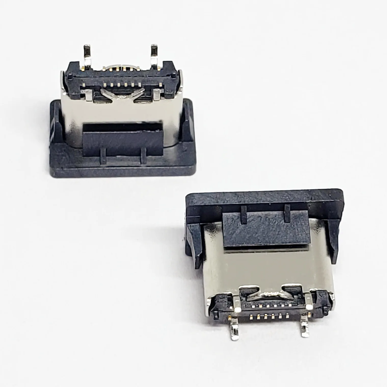 180 degree Smt 16Pin B Typec Female Typec Usb Smd vertical Charging Port Connector For Mobile Phone Micro Charging Pin