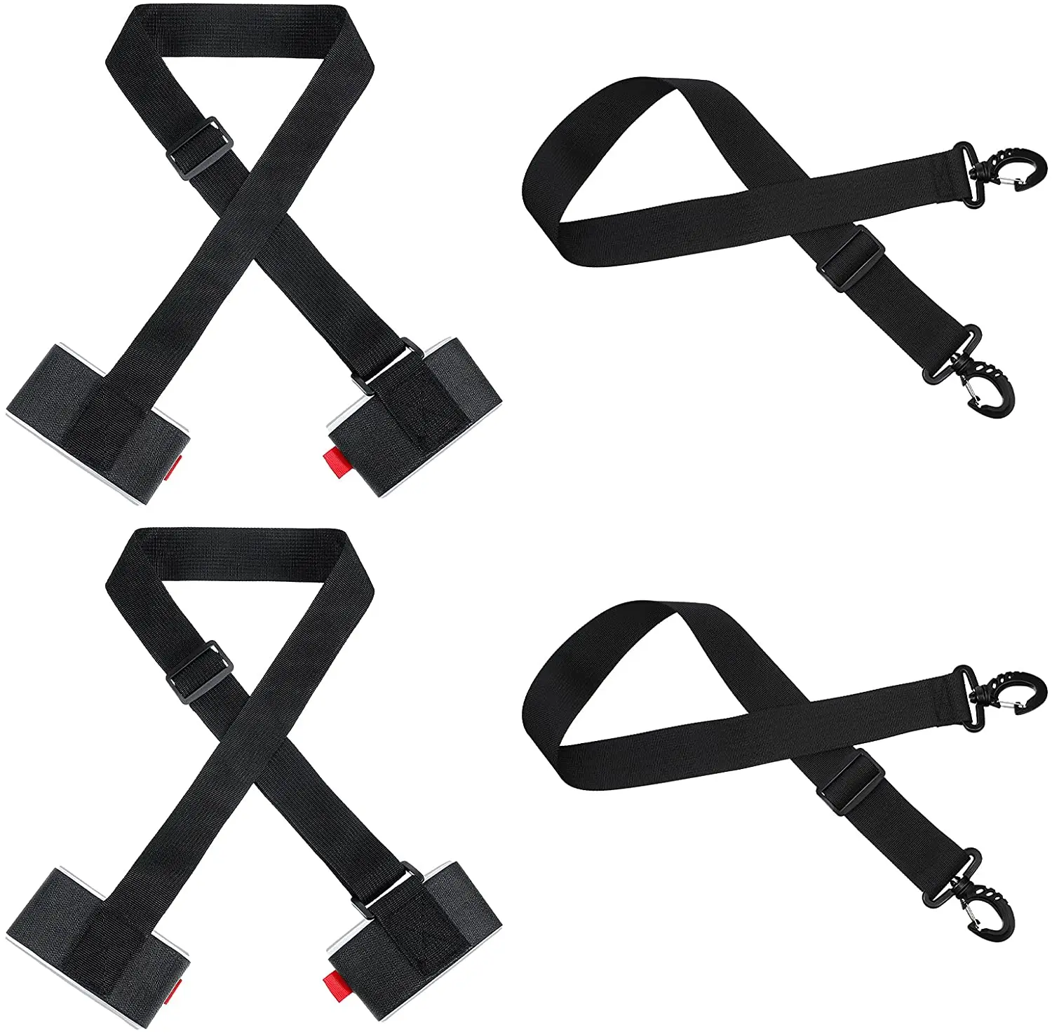 BSCI factory Custom logo adjustable ski snowboard boot carrier leash strap shoulder sling leash