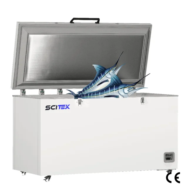 SCITEK 320 liters Microprocessor High and low temperature alarm low temperature freezer