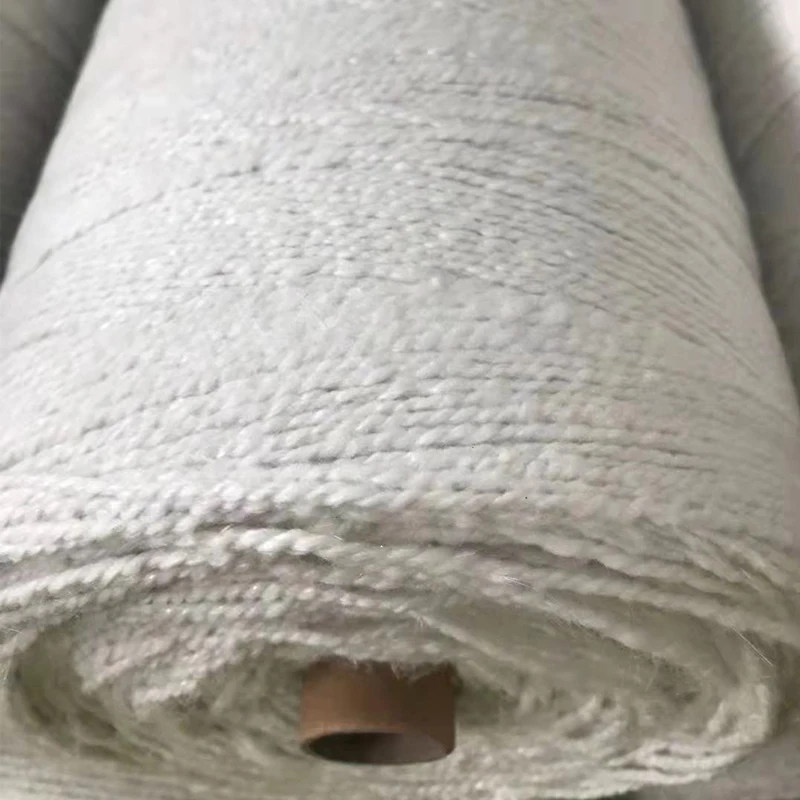 Refractory ceramic fiber yarn with stainless steel wire reinforced/glassfiber reinforced