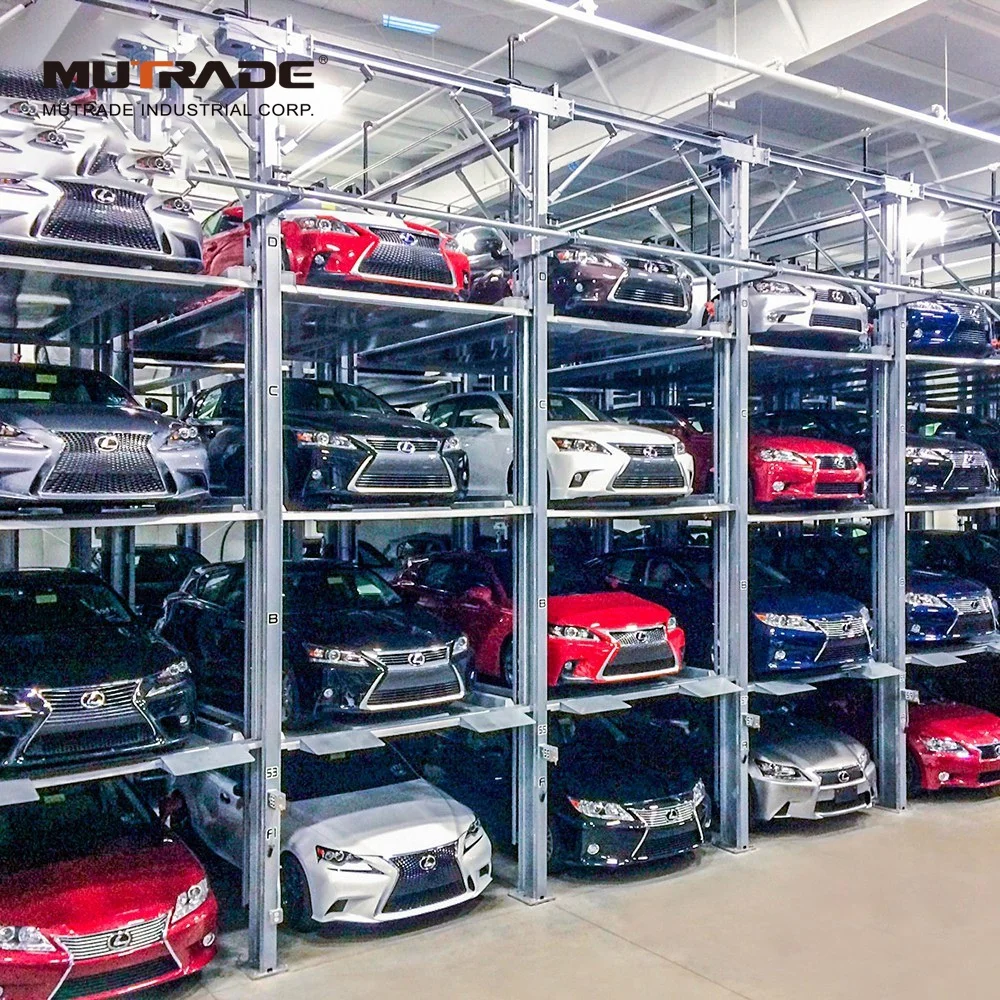 Hydraulic vertical Car Stacker parking system 3 Level car storage lift vehicle Parking Lift