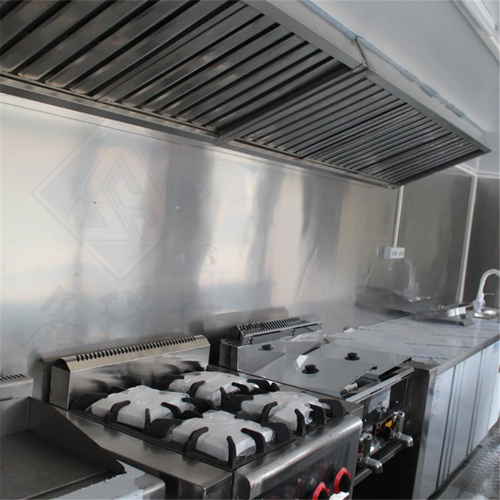 Mobile Fast Food Kitchen Food Truck Complete Kitchen for sale