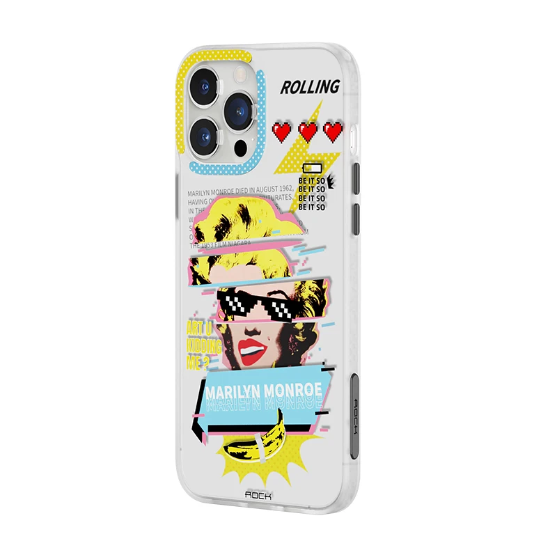 ROCK Impression InShare Protective Case Collage Series Fashion Girl Style for iPhone 13 13 Pro 13 Pro max