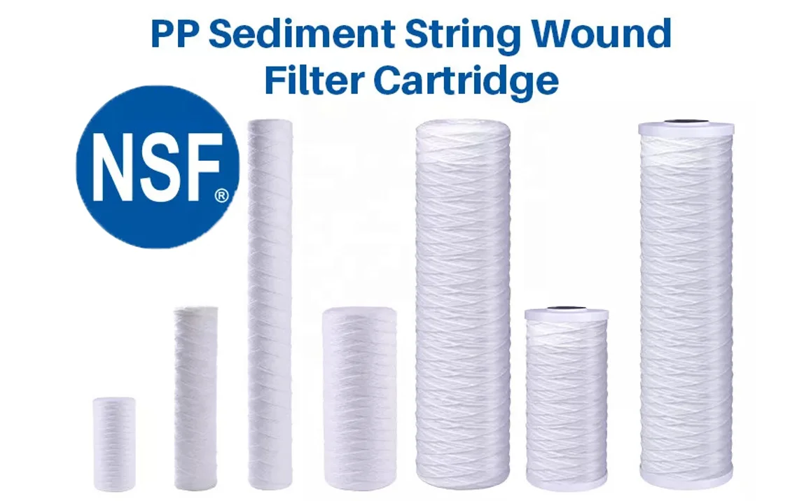 Good Quality Water Filter Pp String Wound Cartridge Water Filter Natural Cartridge Cotton 100% Food Grade Polypropylene