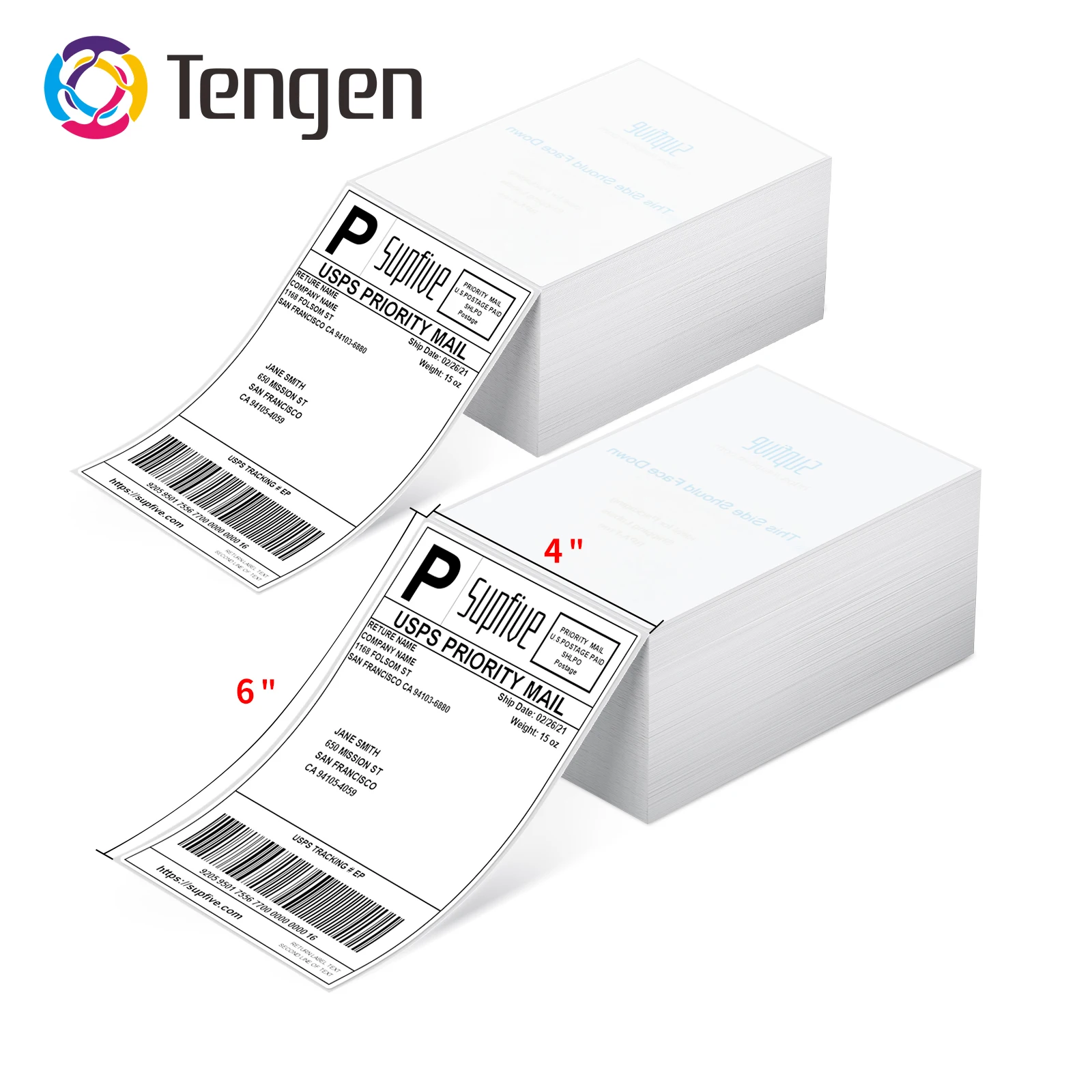 HOT Sale Self Adhesive A6 Printing Sticker Paper Labels Barcode Waybill Stickers 8x6