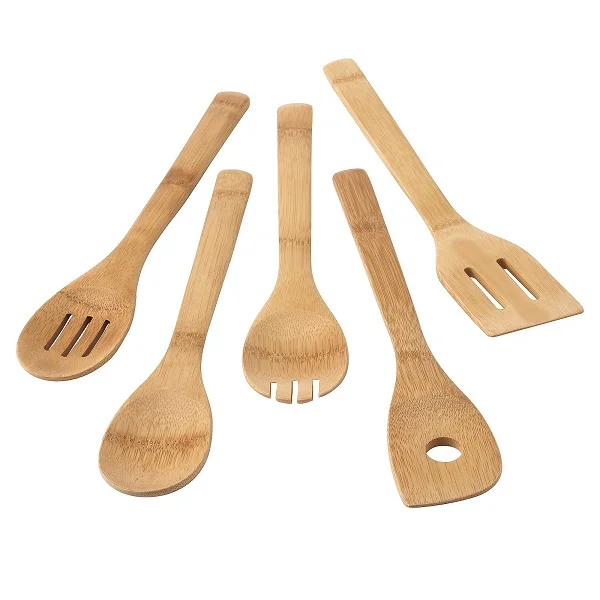 
wooden kitchen cooking utensils, bamboo kitchen utensils set 