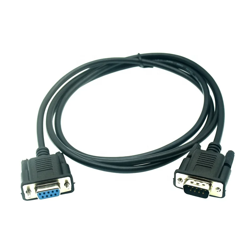 1.5m 9 Pin DB9 RS232 Male To DB9 RS232 Female Extension Serial Cable