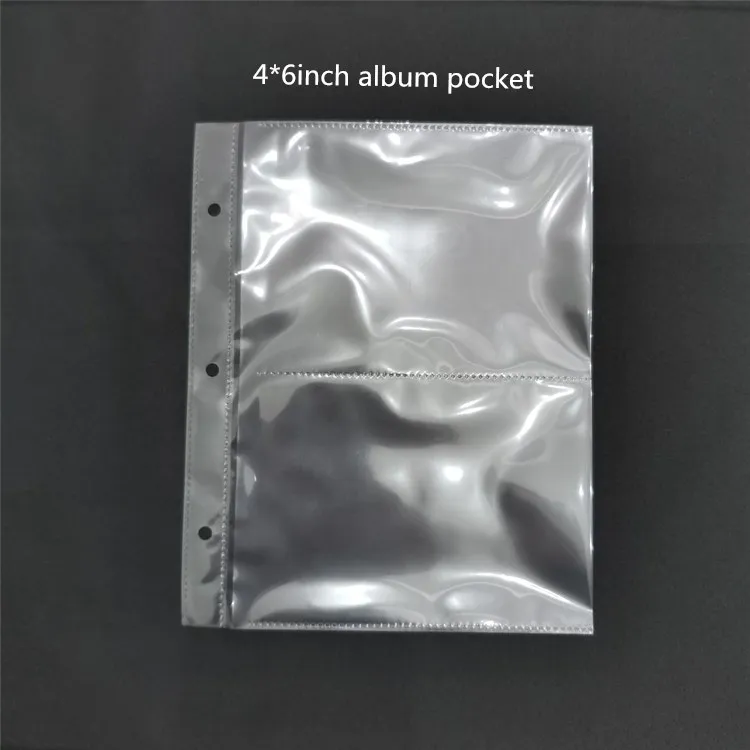 Plastic PP 4*6inch photo pocket loose leaf album book (Manufactory)