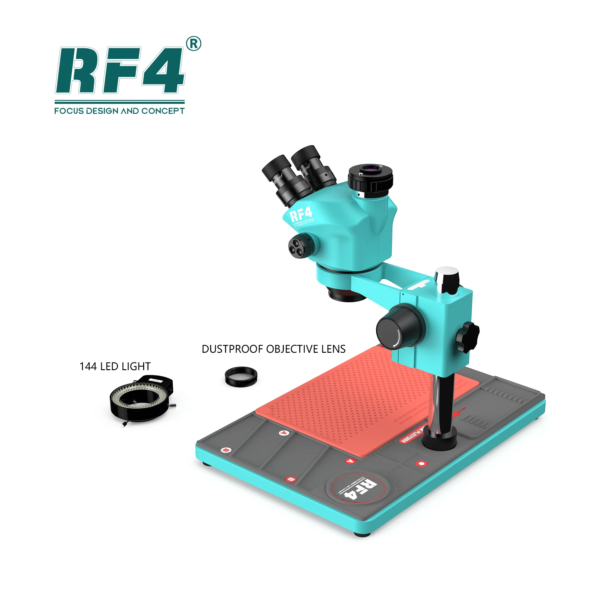 RF4 Microscope Industrial Microscope high clear Camera Silicone Pad Repair Base Phone Fix Tools