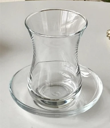 Wholesale  Turkish Style Good Quality Tea Glass Cup And Saucer