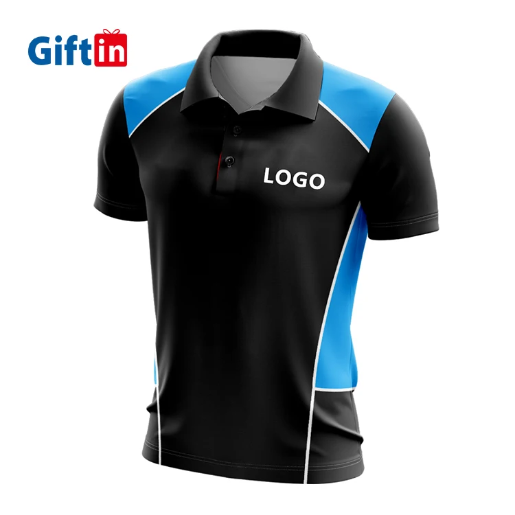 Custom club name dry-fit sublimated polo shirt men golf polo t shirt loose fit regular fitted sports uniform staff t shirt